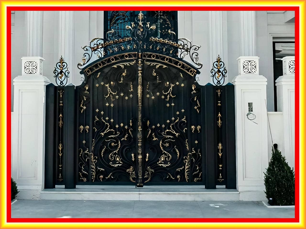 درب حیاط فرفورژه