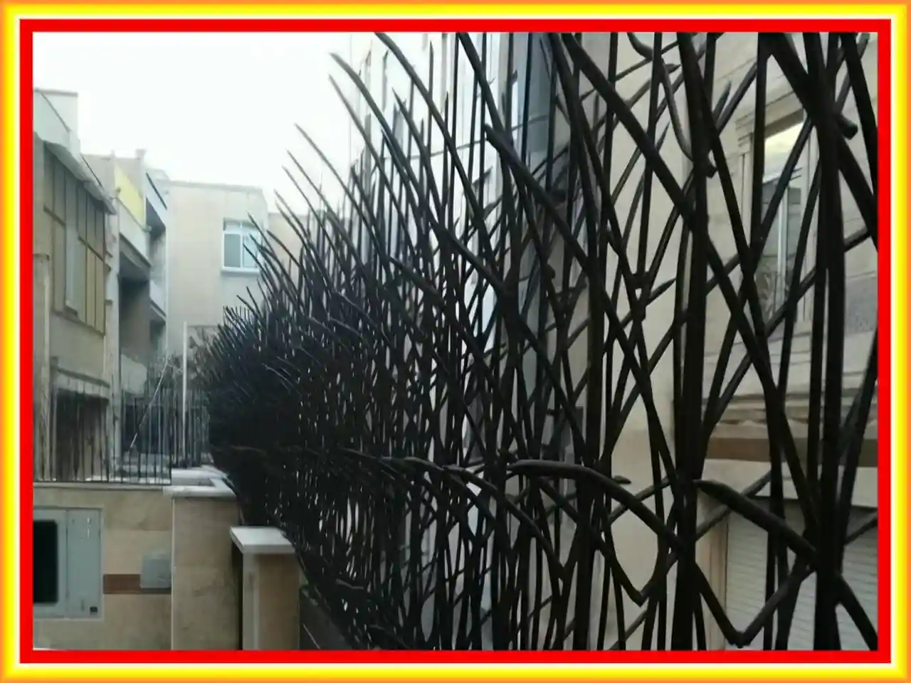 حفاظ روی دیوار نیزار