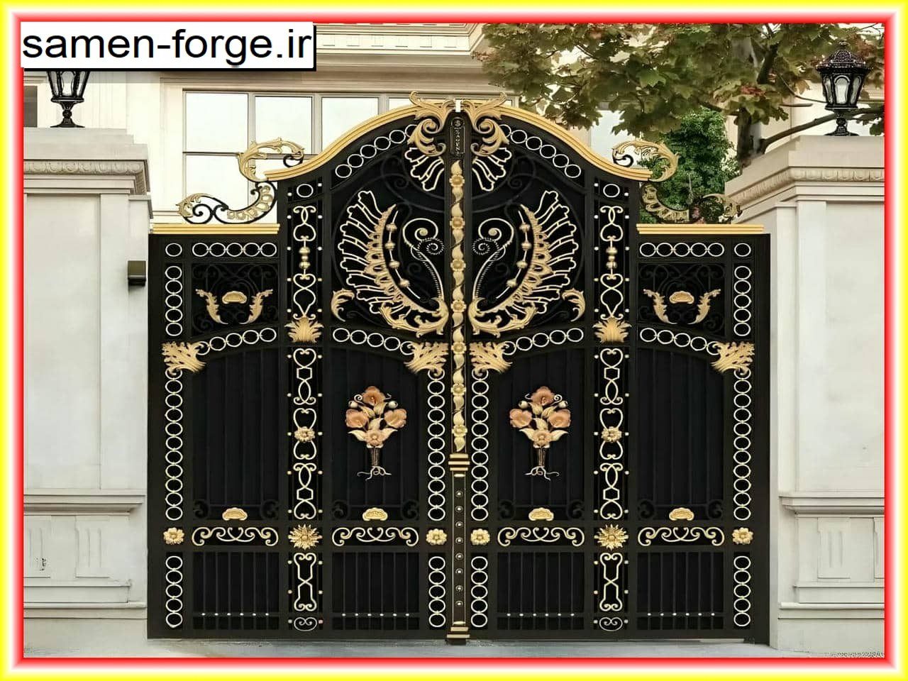 اهمیت هماهنگی طرح درب فرفورژه با معماری نمای ساختمان