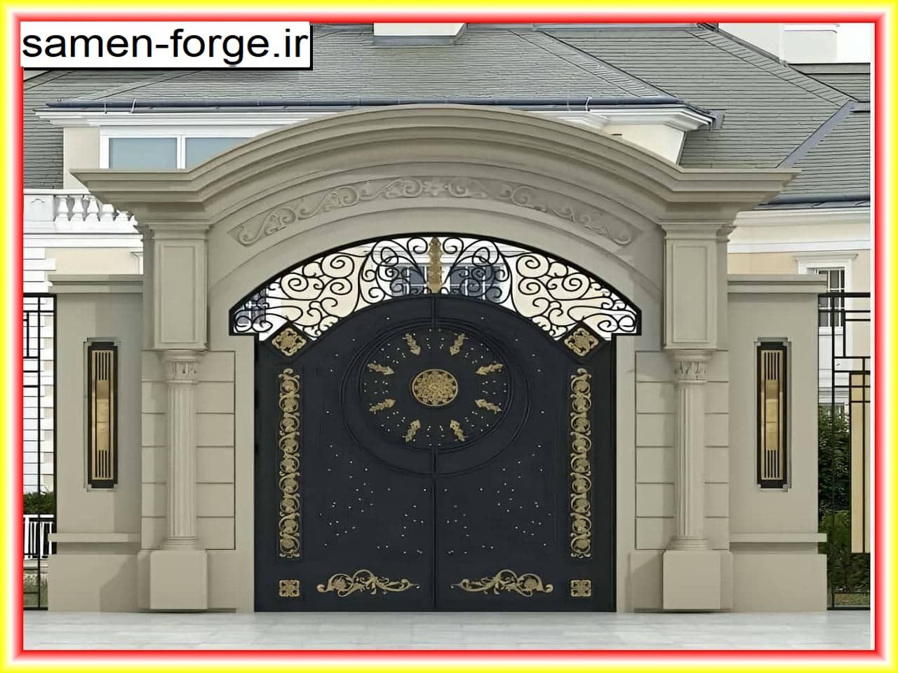 درب های فرفورژه و حیاط