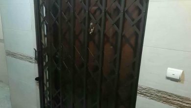 درب حفاظ آکاردئونی در لواسان