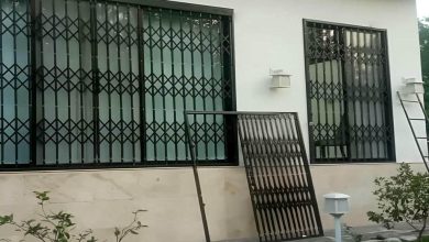 درب حفاظ آکاردئونی در ایلام