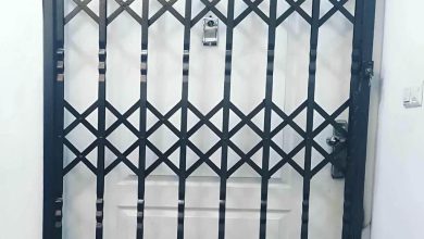درب حفاظ آکاردئونی در محمدشهر