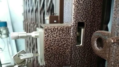 درب حفاظ آکاردئونی در کرمانشاه