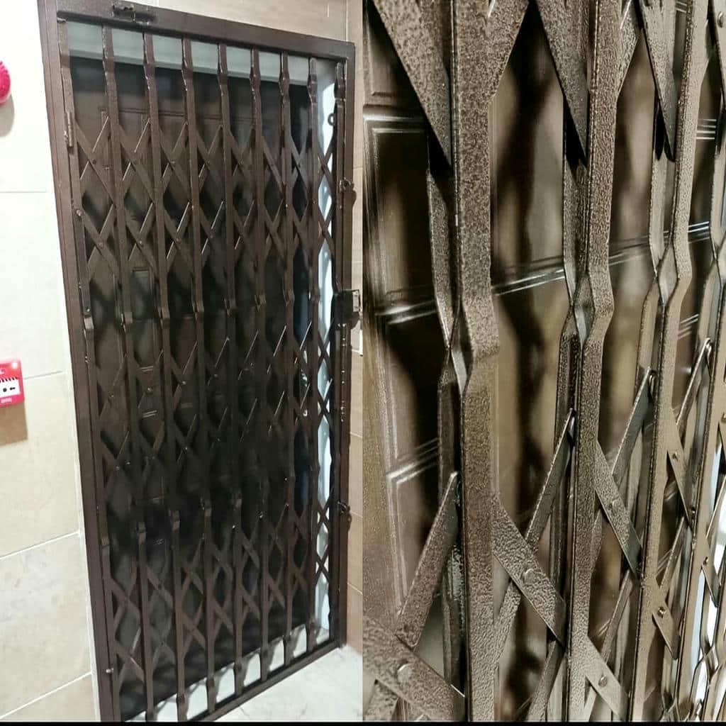 خرید درب حفاظ آکاردئونی ضدسرقت در فردیس کرج