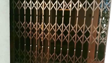 درب حفاظ آکاردئونی در اصفهان