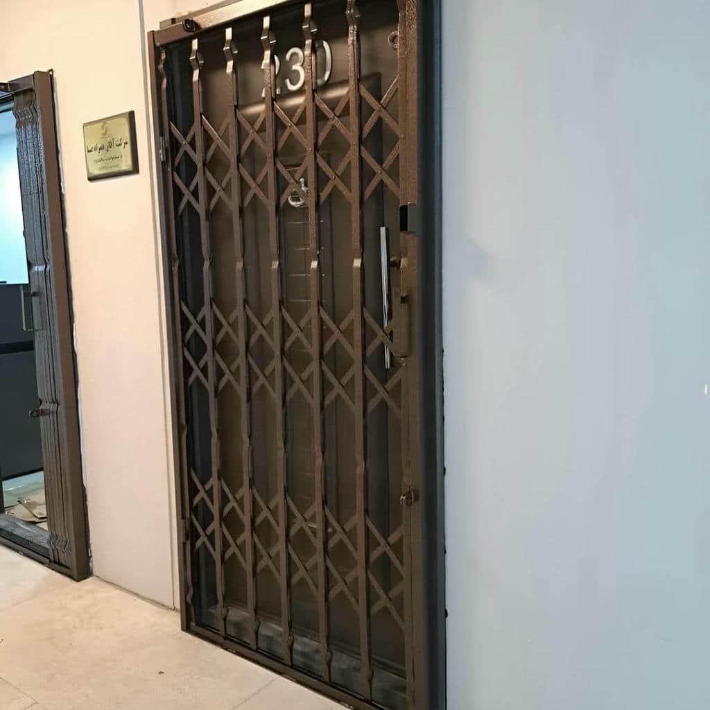 قیمت درب حفاظ آکاردئونی ریل روان در ملارد