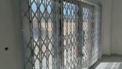 درب حفاظ آکاردئونی در پردیس