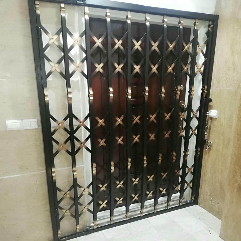 خرید درب حفاظ آکاردئونی ضدسرقت در اردبیل