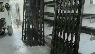 درب حفاظ آکاردئونی در طالقان