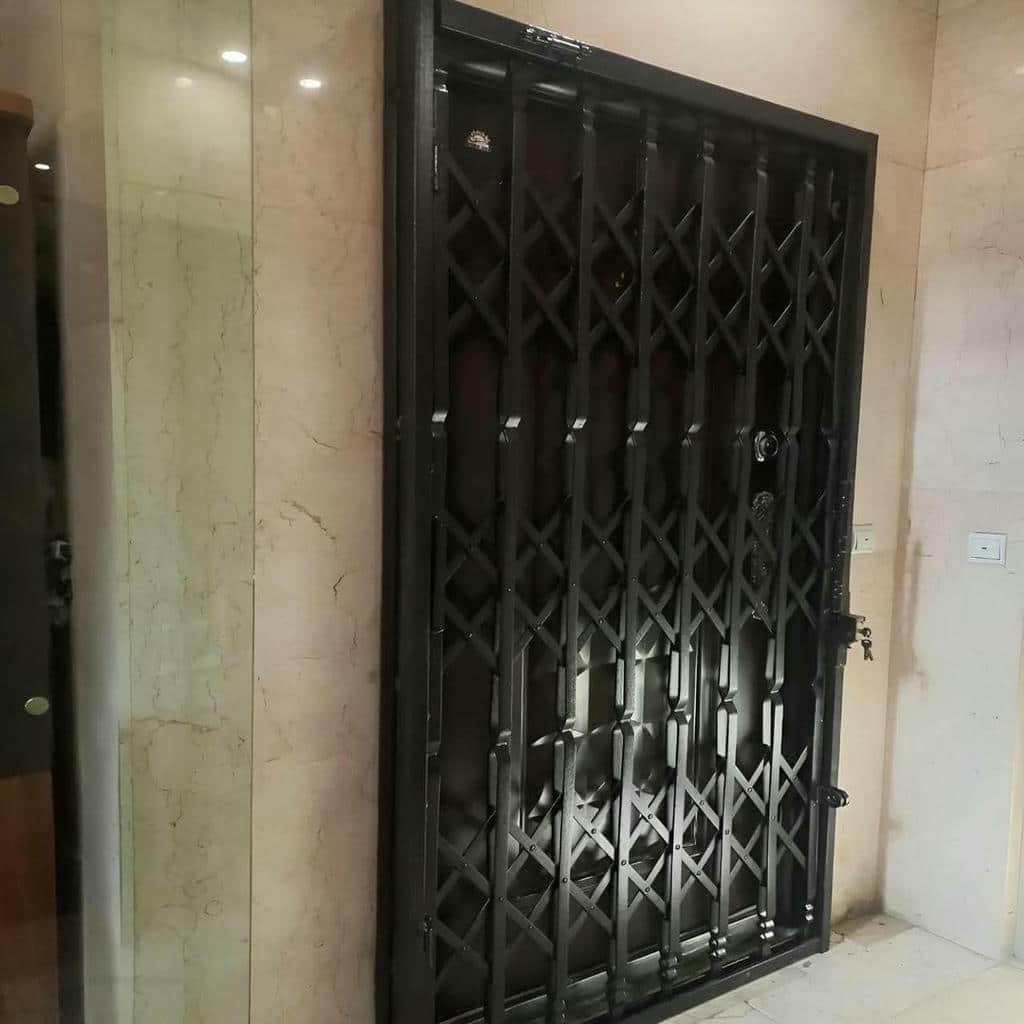 فروش درب حفاظ آکاردئونی ریلی تاشو در ساوه