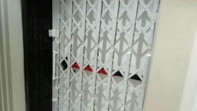 درب حفاظ آکاردئونی در بندر دیلم