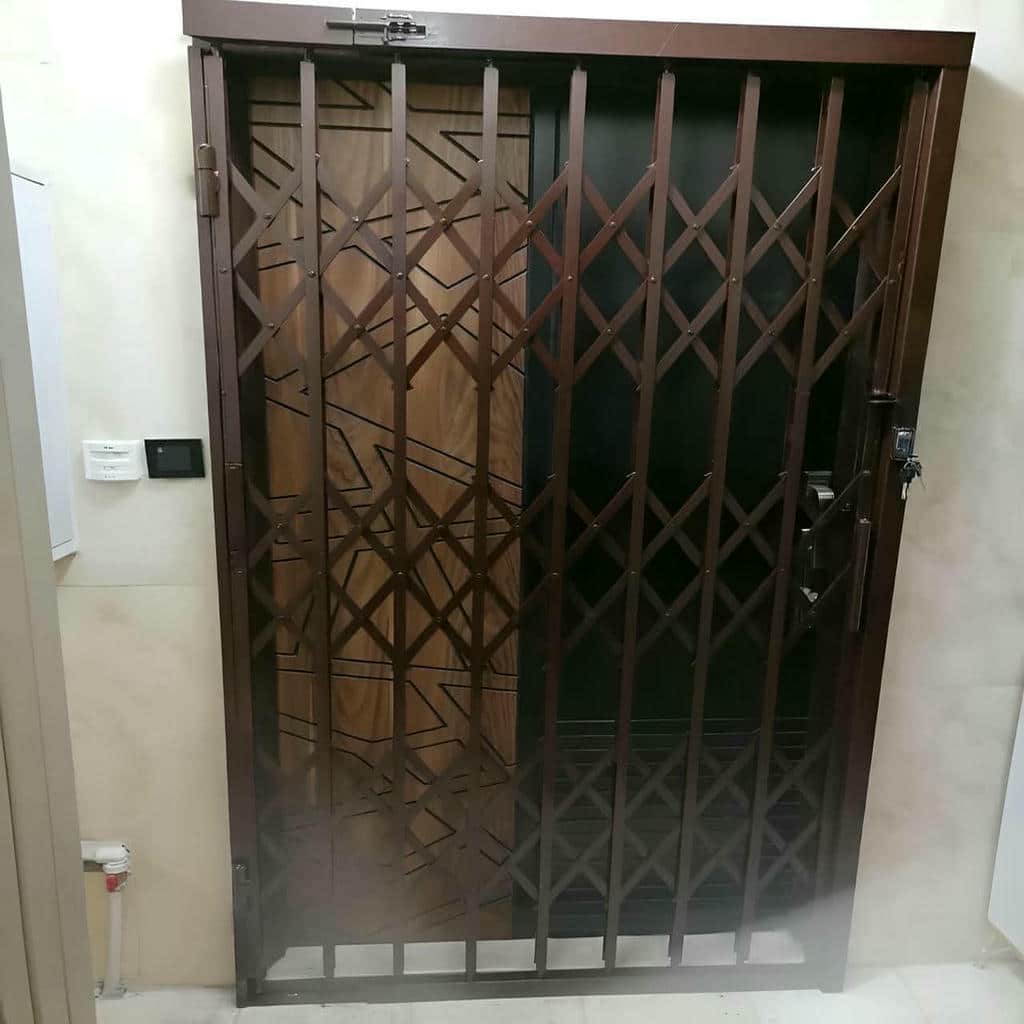 قیمت درب حفاظ آکاردئونی قفل ایمن در کمال شهر