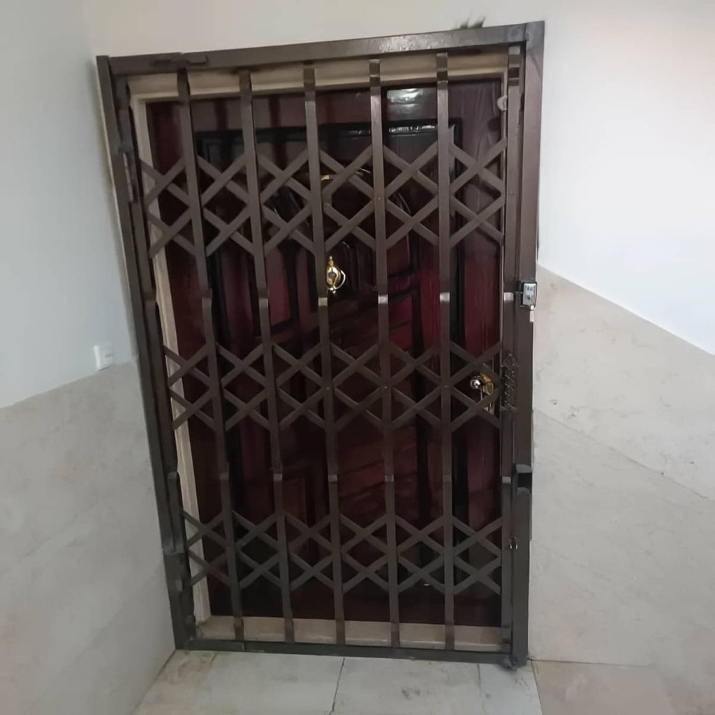 قیمت درب حفاظ آکاردئونی ریل روان در پرند