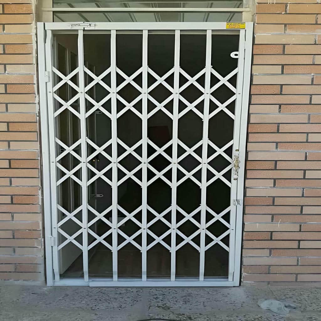قیمت درب حفاظ آکاردئونی ریلی تاشو در بندر لنگه