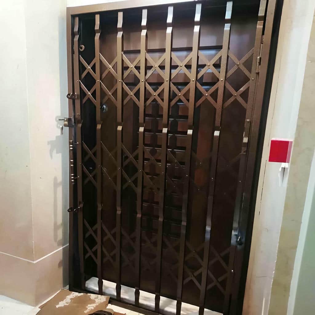 قیمت درب حفاظ آکاردئونی لوکس در فردیس کرج
