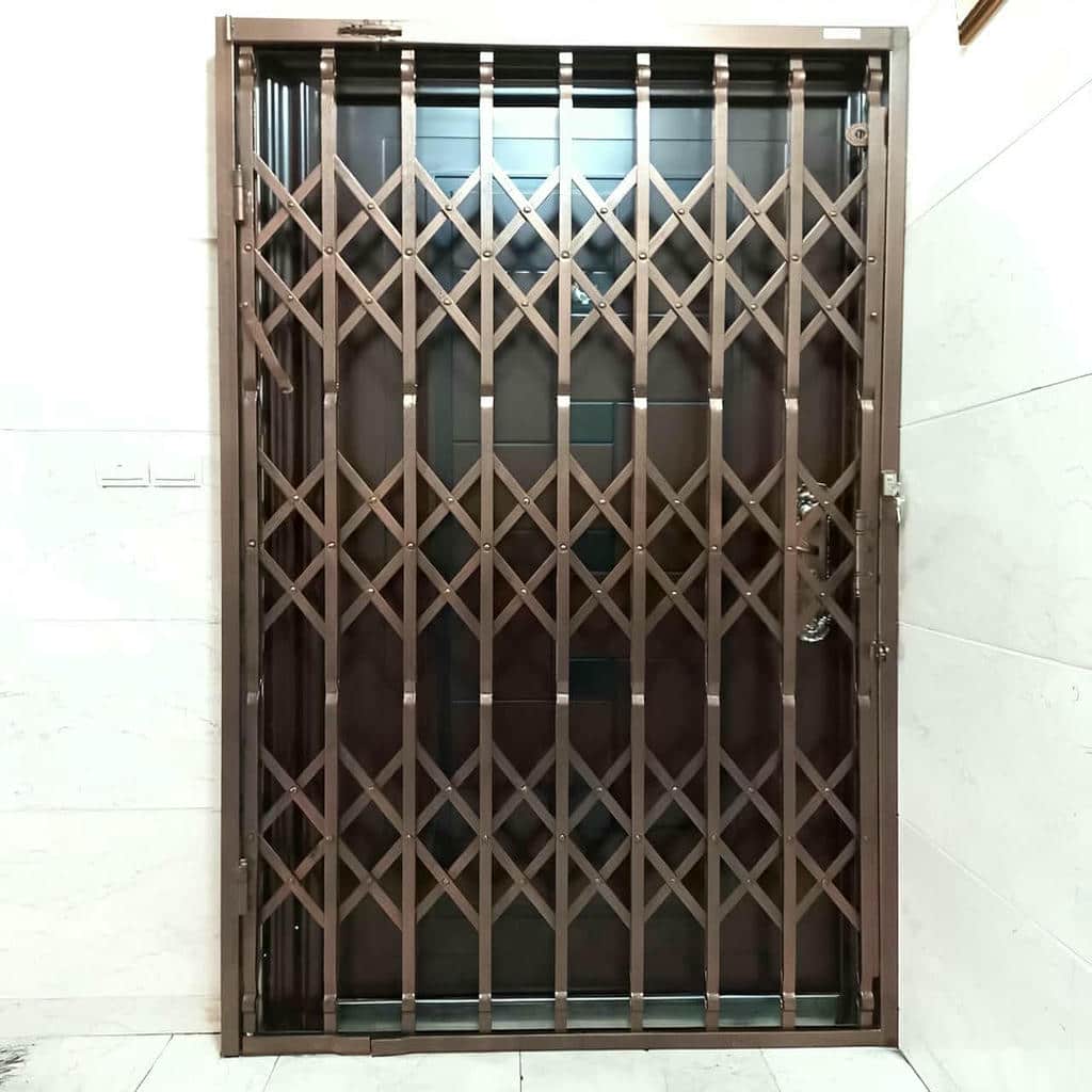 خرید درب حفاظ آکاردئونی ضدسرقت در کردان