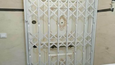 درب حفاظ آکاردئونی در سبزوار