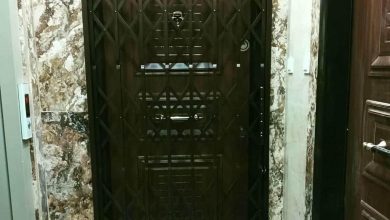 درب حفاظ آکاردئونی در کرج