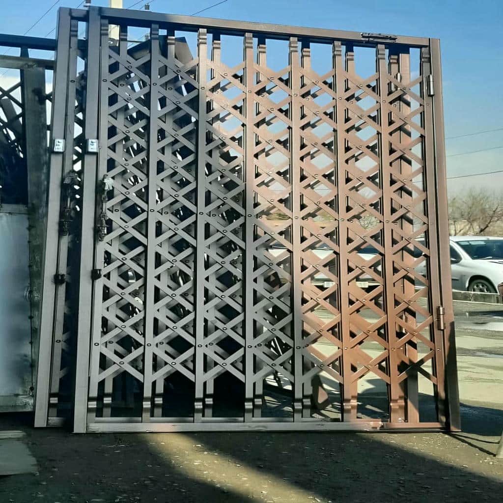 قیمت درب حفاظ آکاردئونی ریلی تاشو در استان مازندران
