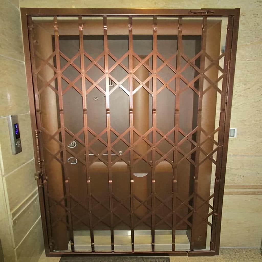 قیمت درب حفاظ آکاردئونی قفل ایمن در سقز