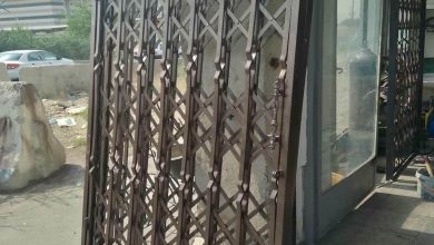 درب حفاظ آکاردئونی در فردیس کرج