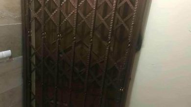 درب حفاظ آکاردئونی در کاشان
