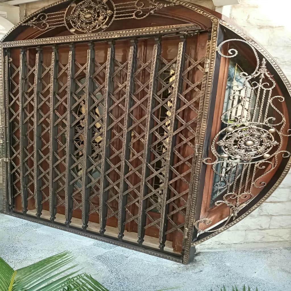 قیمت درب حفاظ آکاردئونی ریلی تاشو در گنبدکاووس