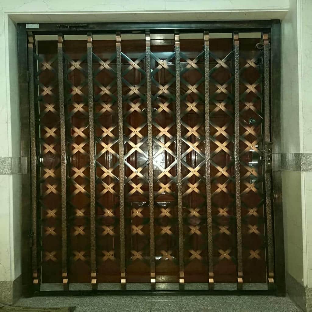 قیمت درب حفاظ آکاردئونی ریلی تاشو در ارومیه