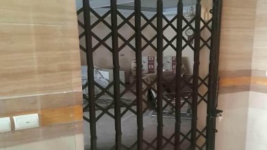 درب حفاظ آکاردئونی در مهرشهر کرج