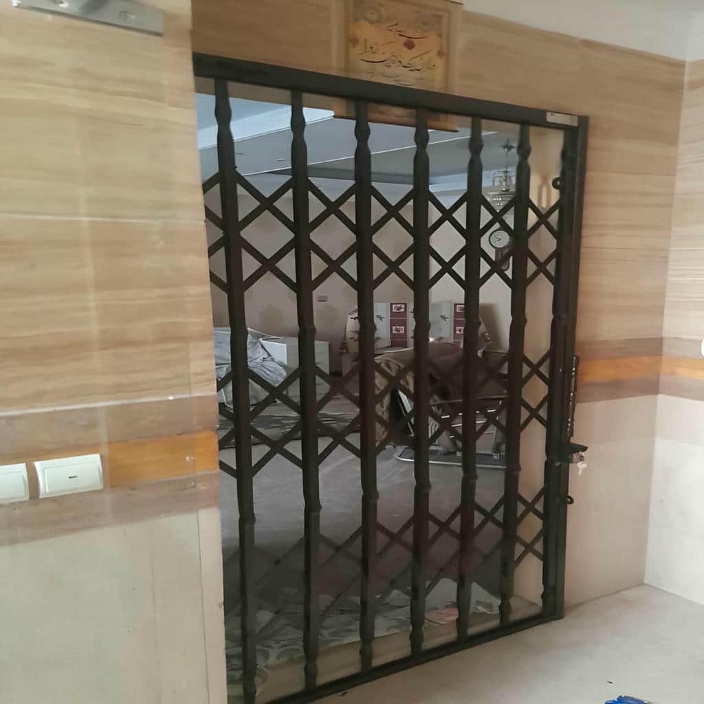 خرید درب حفاظ آکاردئونی ضدسرقت در گنبدکاووس