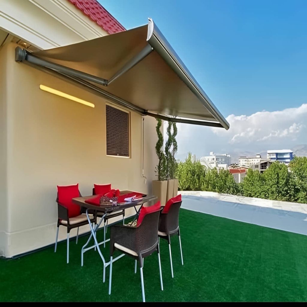 قیمت سایبان برقی اتوماتیک ضدآب در کرج