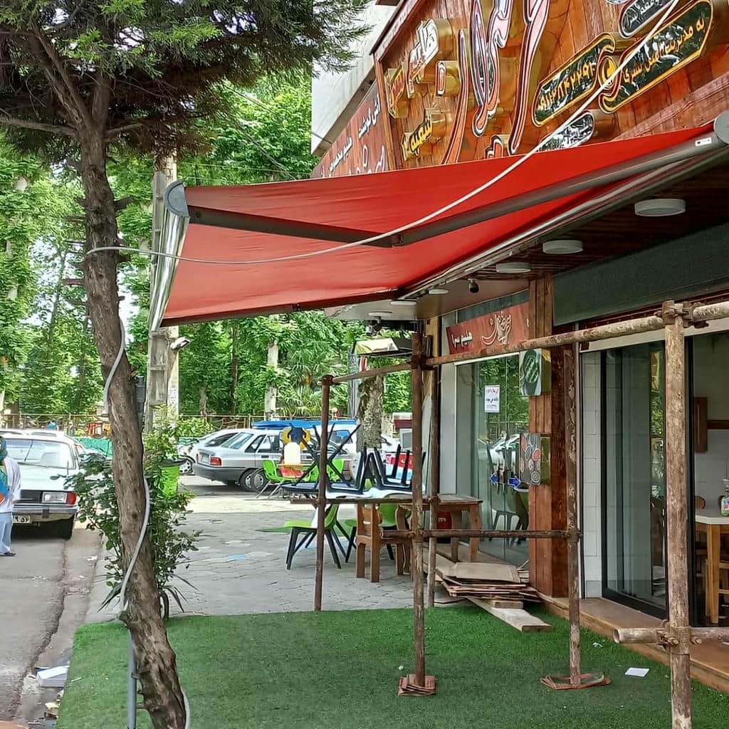 خرید سایبان برقی اتوماتیک بازویی در بجنورد