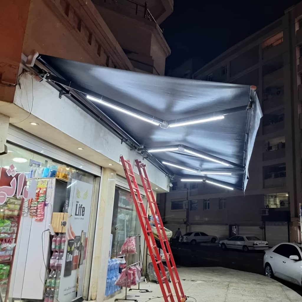 خرید سایبان برقی اتوماتیک بازویی در شهرکرد