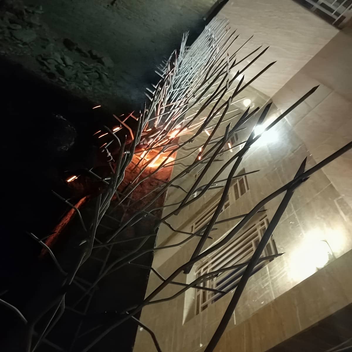 حفاظ شاخ گوزنی فلزی در فیروزکوه