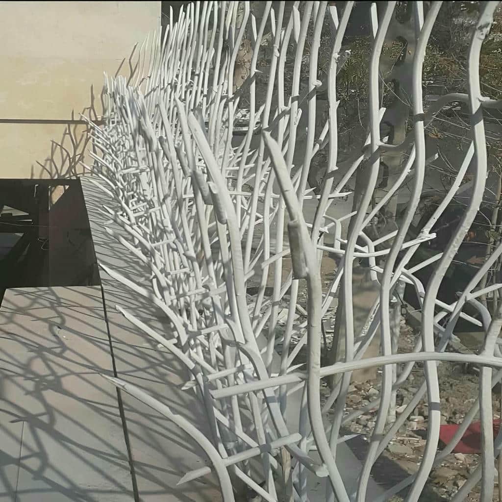 نصب حفاظ شاخ گوزنی فلزی تراکم استاندارد در کردان