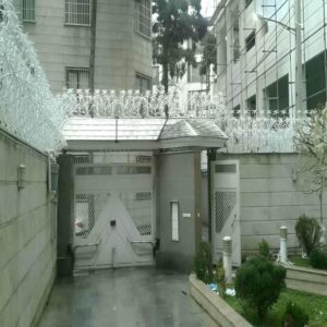 حفاظ شاخ گوزنی فلزی در ایرانشهر