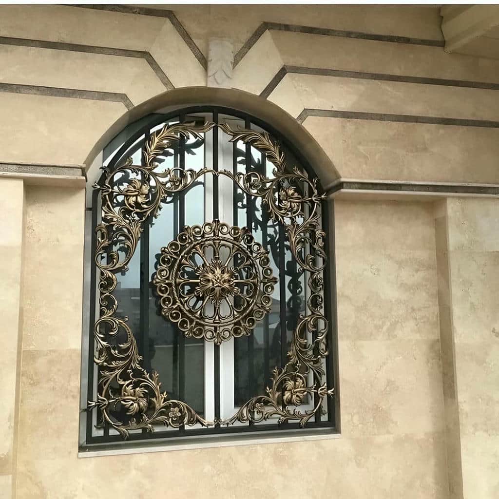 حفاظ پنجره فلزی با سیستم ضد سرقت