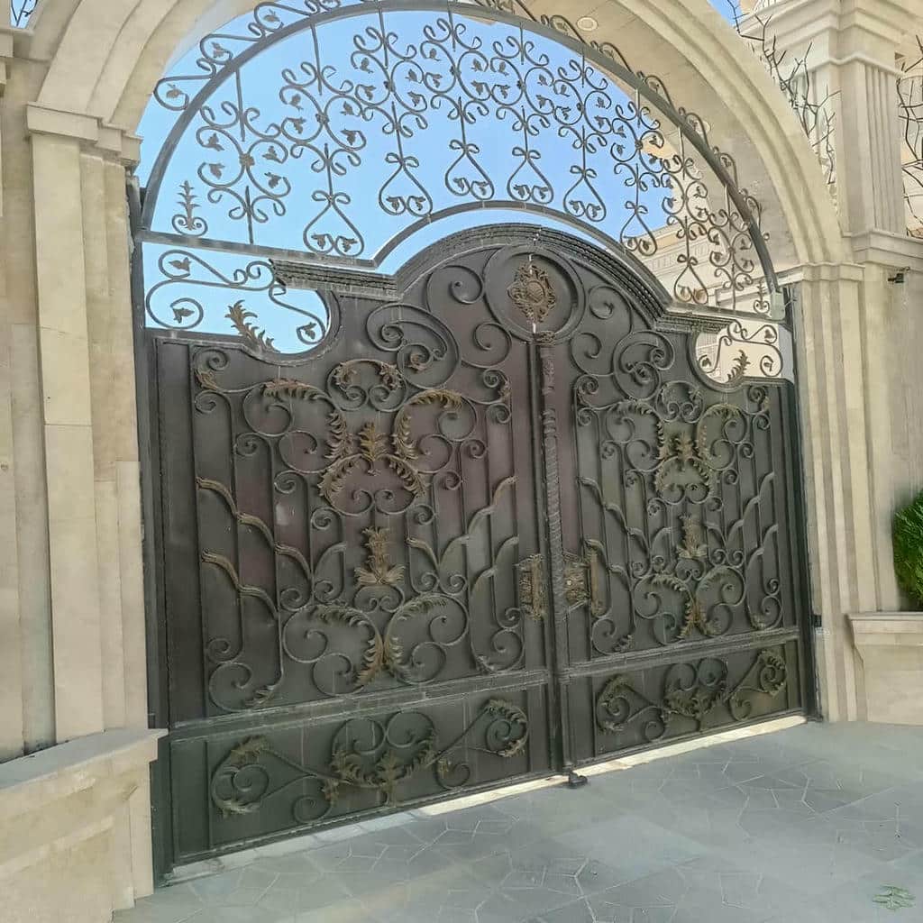 خرید درب ورودی حیاط ویلایی نمای آجری در سبزوار