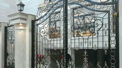 درب حیاط ویلایی در کرمانشاه