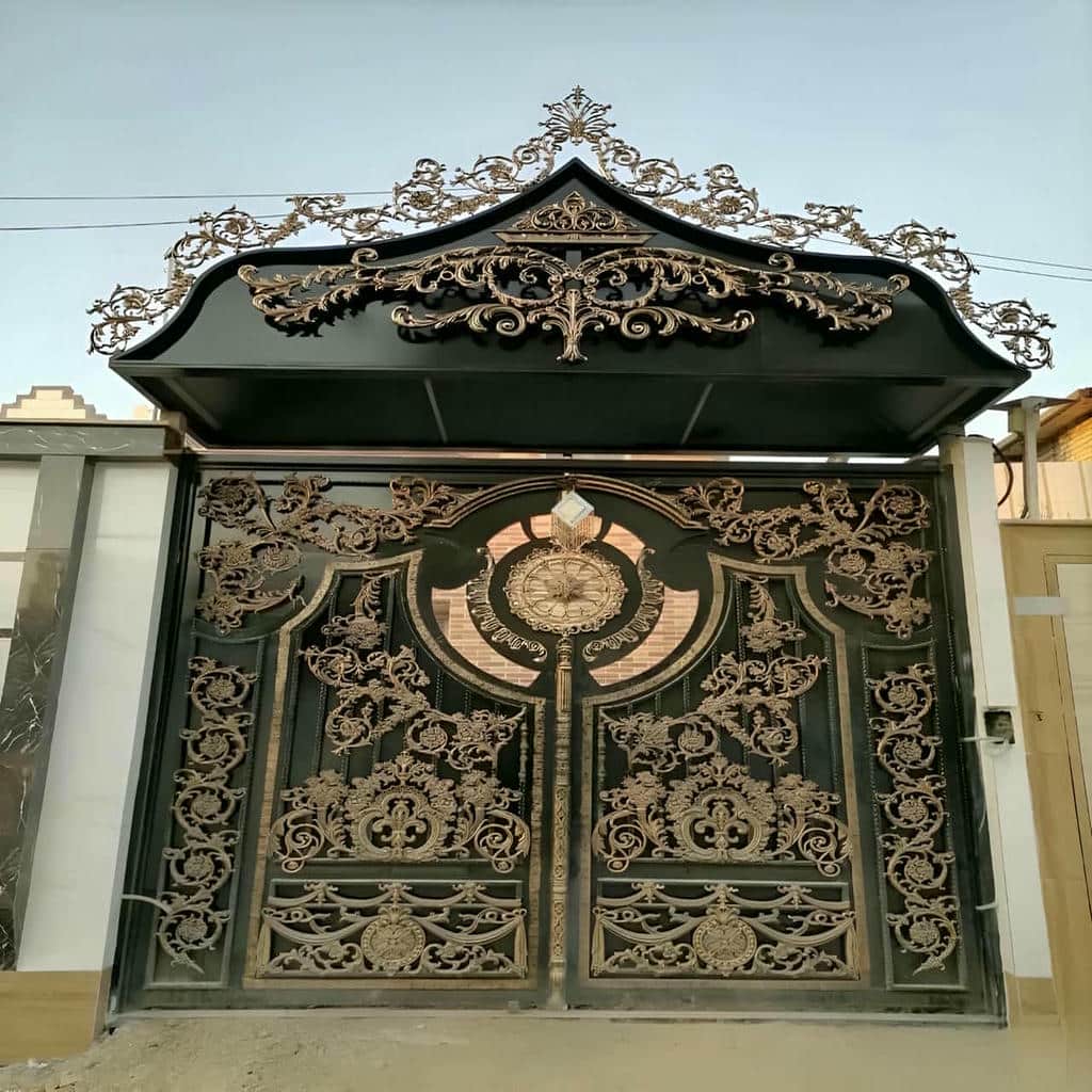 کارخانه درب ورودی حیاط ویلایی طراحی سفارشی در بیرجند