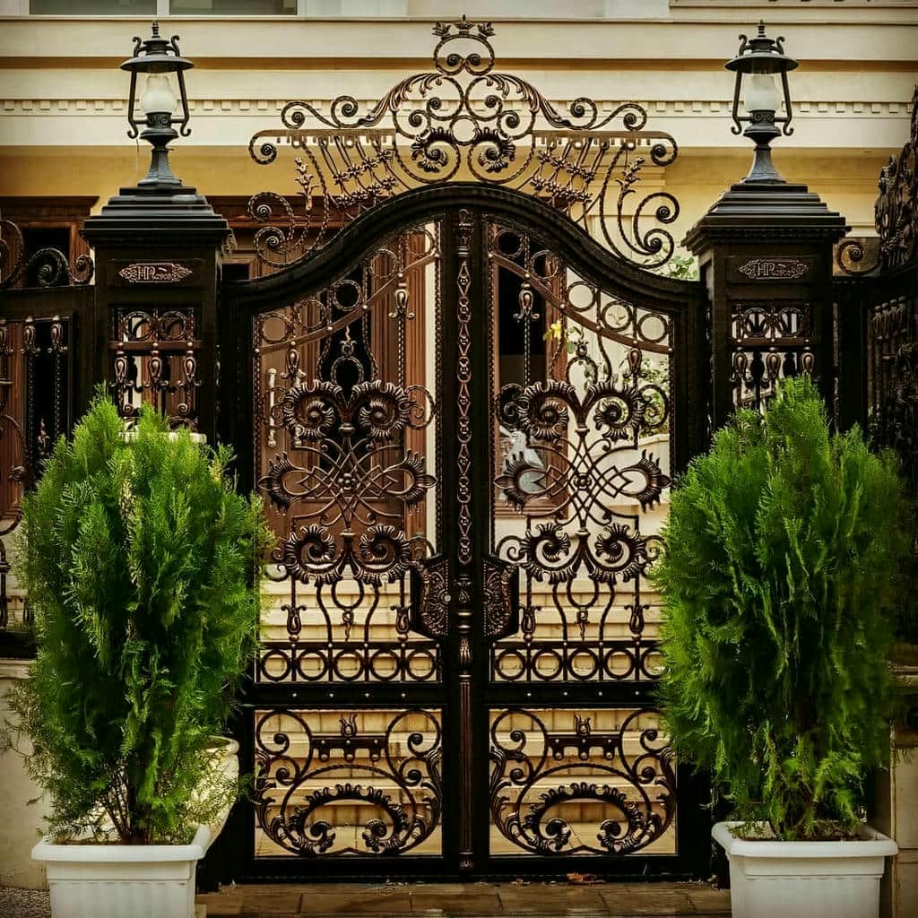خرید درب ورودی حیاط ویلایی پروفیل سنگین در قزوین