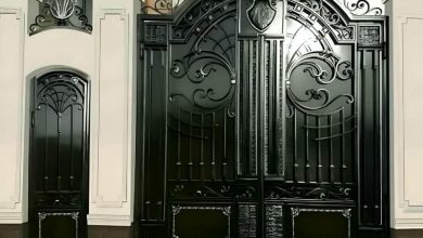 درب ورودی حیاط ویلایی در ساوه