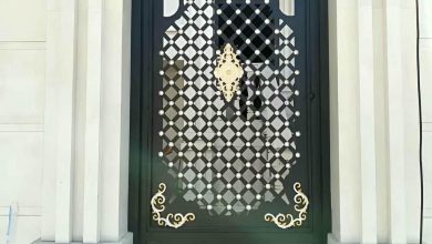 درب ورودی حیاط ویلایی در قزوین