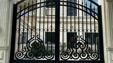 درب ورودی حیاط ویلایی در رفسنجان