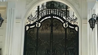درب ورودی حیاط ویلایی در تهران