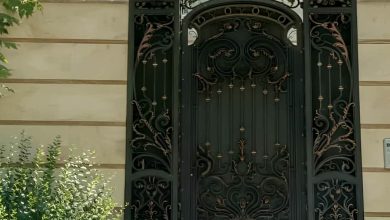 درب ورودی حیاط ویلایی در اصفهان