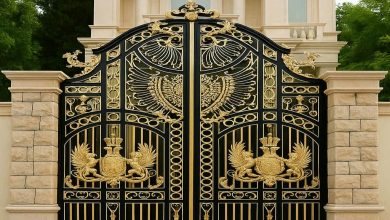 درب حیاط فرفورژه در نظرآباد