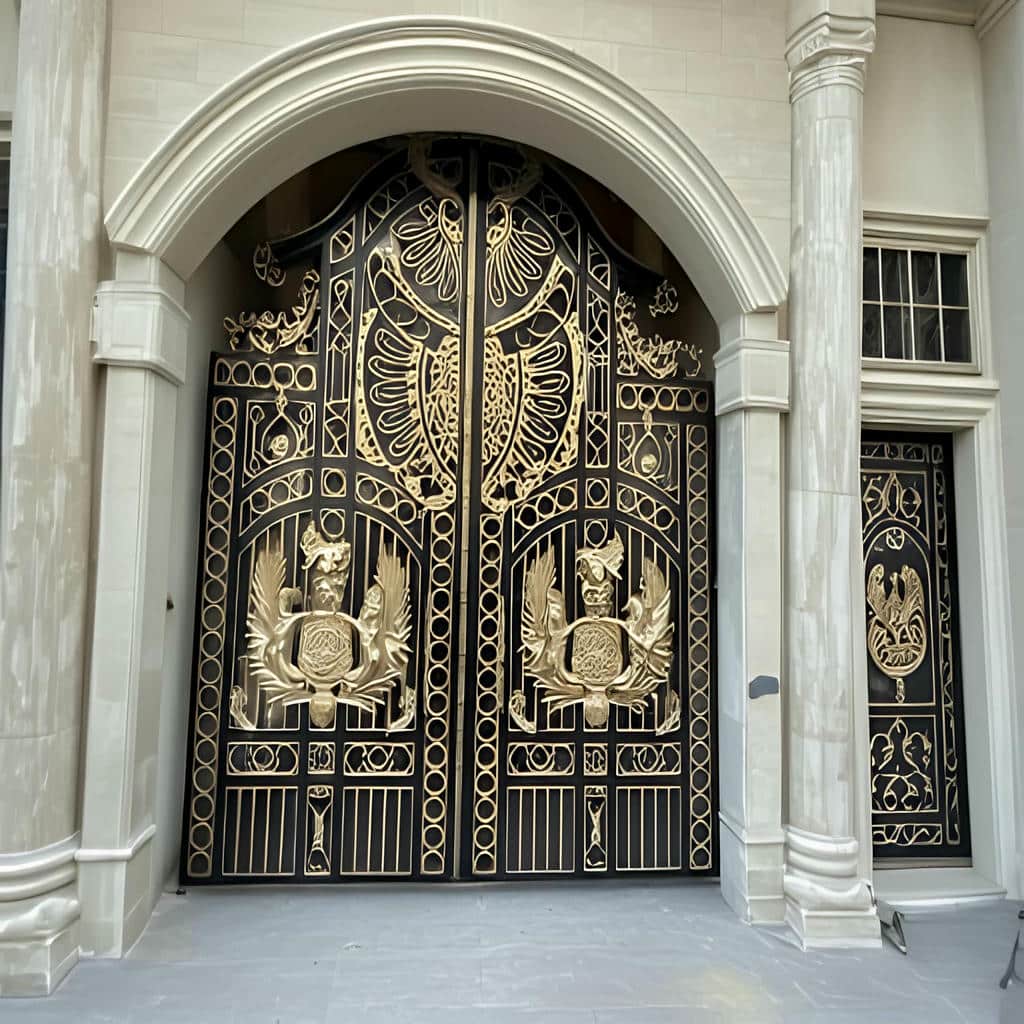 قیمت درب ورودی حیاط ویلایی نمای آجری در ساوه