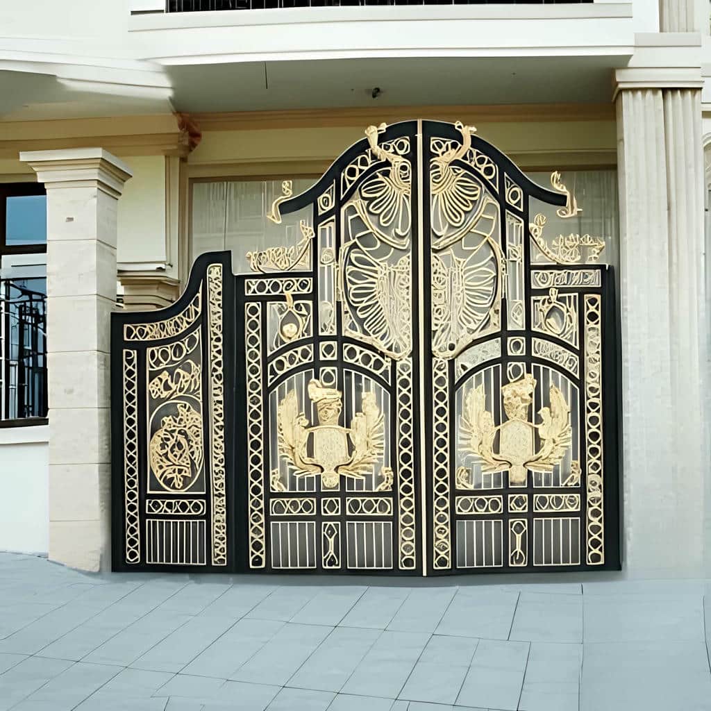 خرید درب ورودی حیاط ویلایی پروفیل سنگین در کاشان